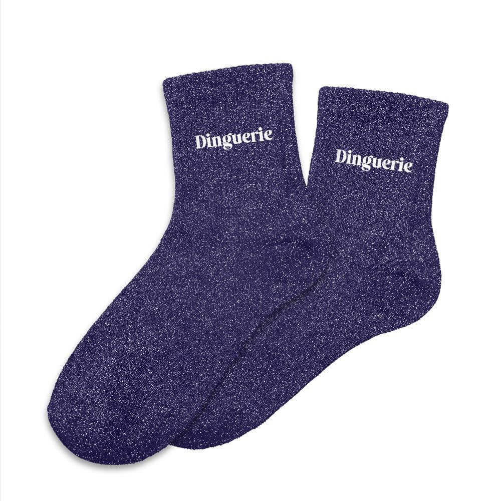 chaussettes paillettes Dinguerie