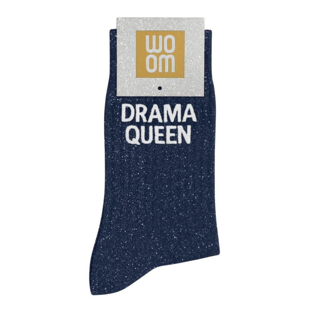 chaussettes à paillettes Drama Queen marine Woom