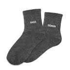 chaussettes paillettes duo ange démon