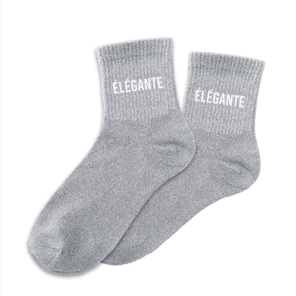 chaussettes paillettes elegante