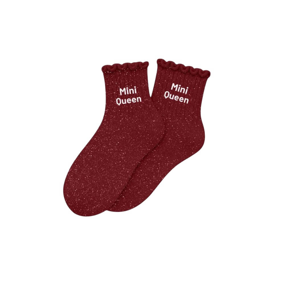 chaussettes paillettes enfant Mini Queen Woom