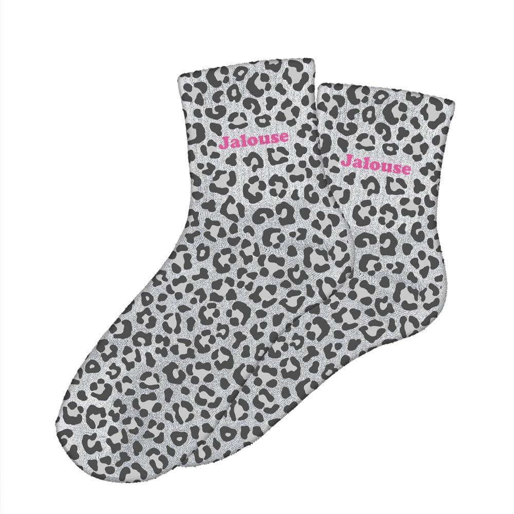 chaussettes paillettes léopard Jalouse