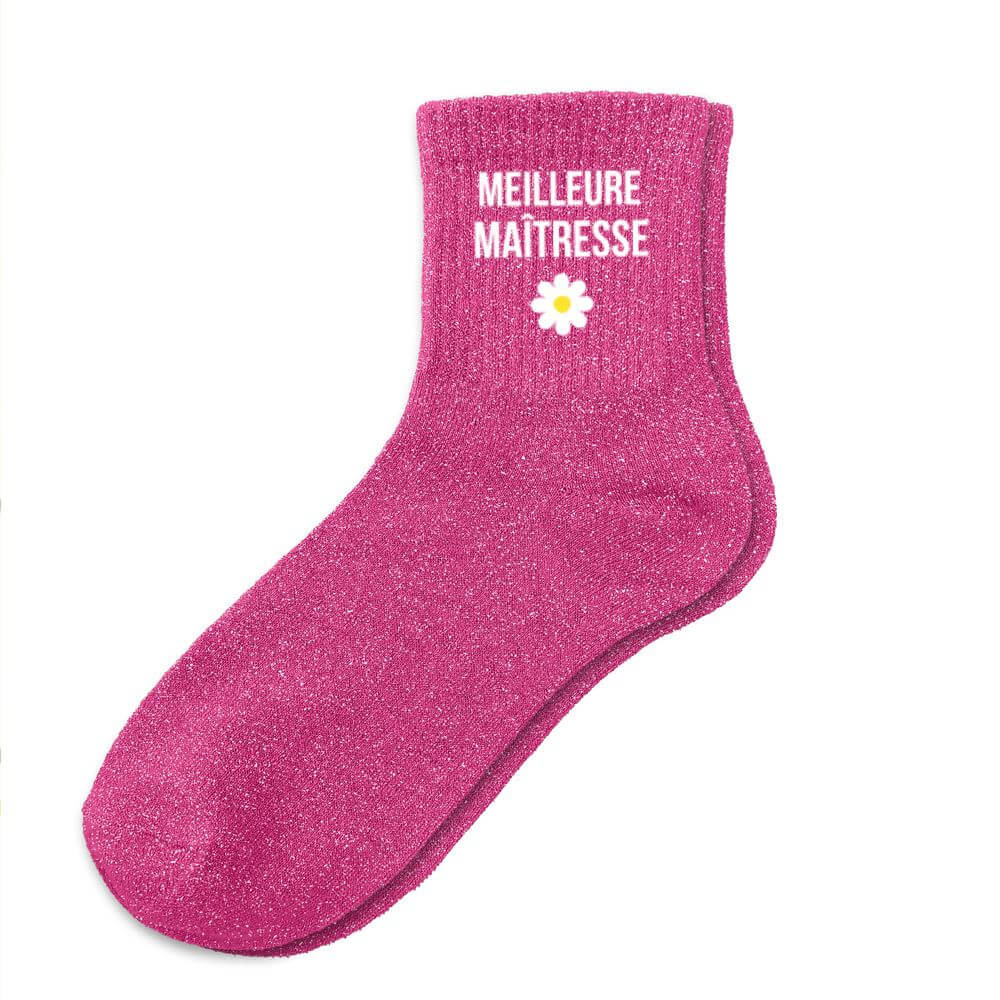 chaussettes paillettes Meilleure Maîtresse