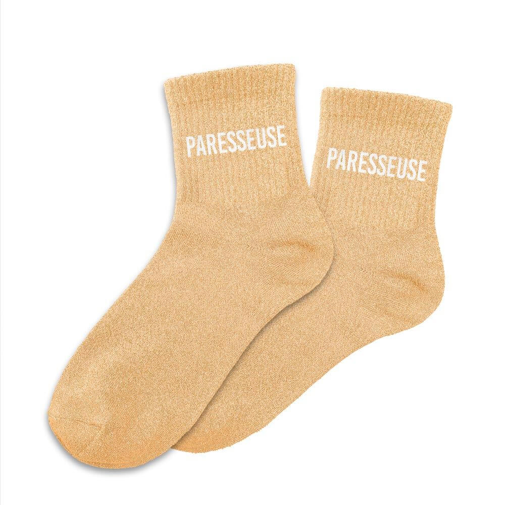 chaussettes paillettes paresseuse