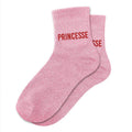chaussettes à paillettes princesse couleur rose