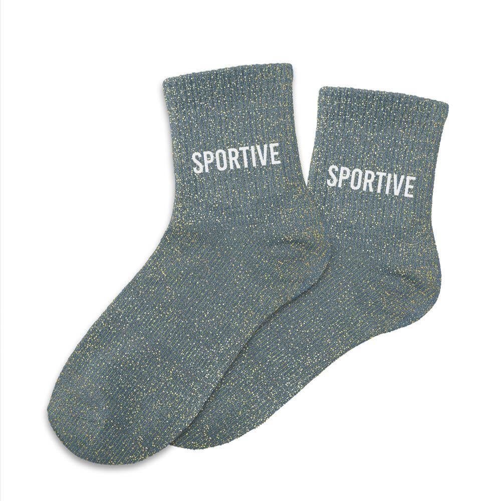 chaussettes paillettes sportive