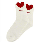 chaussettes paillettes tuftées Love