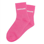 chaussettes paillettes tuftées connasse