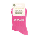 chaussettes paillettes tuftées Connasse