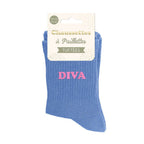 chaussettes paillettes tuftées diva