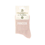 chaussettes princesse rose clair