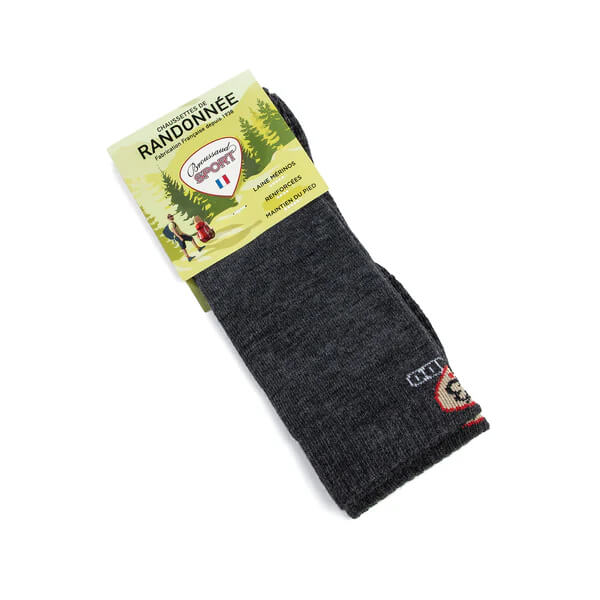 chaussettes de randonnée hautes Made in France