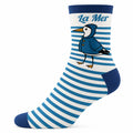 chaussettes rayées mouette La mer