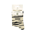 chaussettes sauvage zebre
