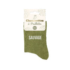 chaussettes sauvage kaki