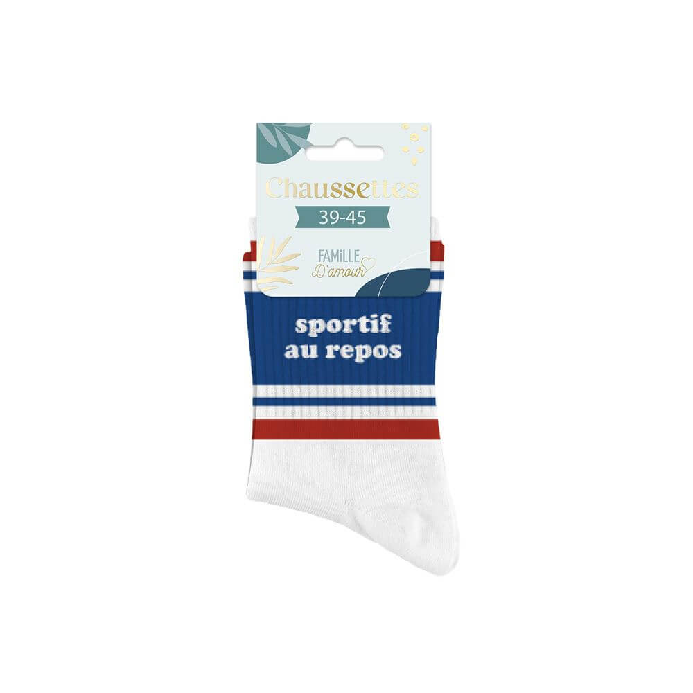 chaussettes sportif au repos