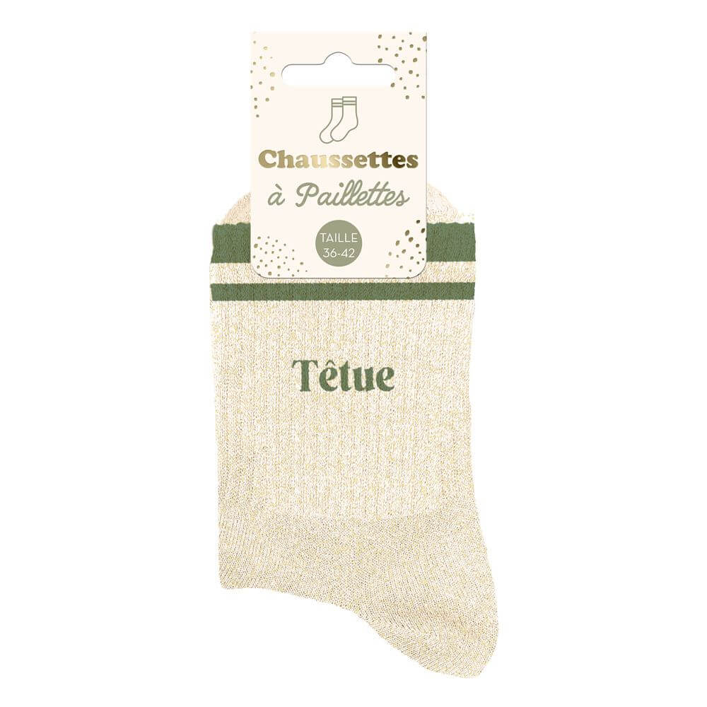 chaussettes têtue à bandes