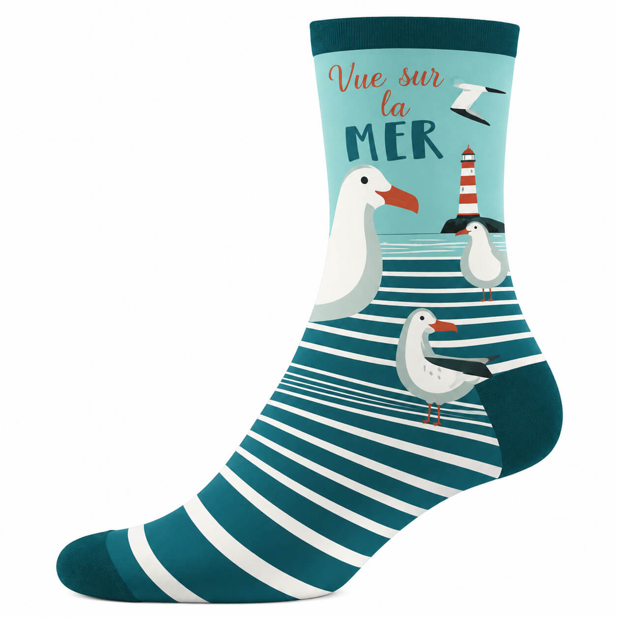 chaussettes vue sur la mer