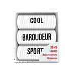 coffret chaussettes homme cool blanc