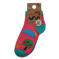 Socquettes bambou nature colorée