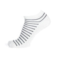 socquettes rayées homme blanc/marine